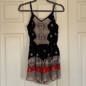 Aztec patterned romper